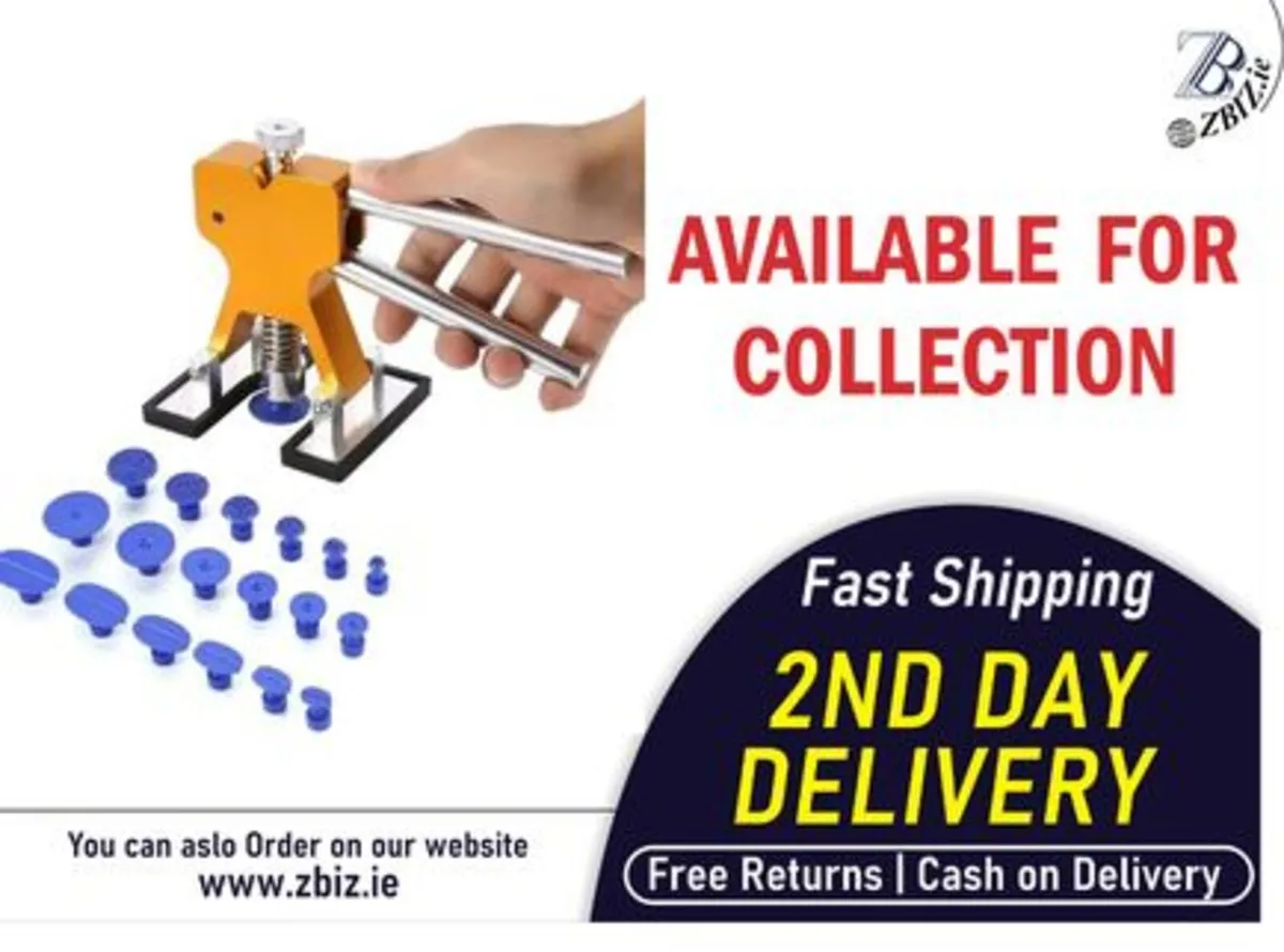 18-Piece Suction Cup Paintless Dent Repair Kit - Image 1