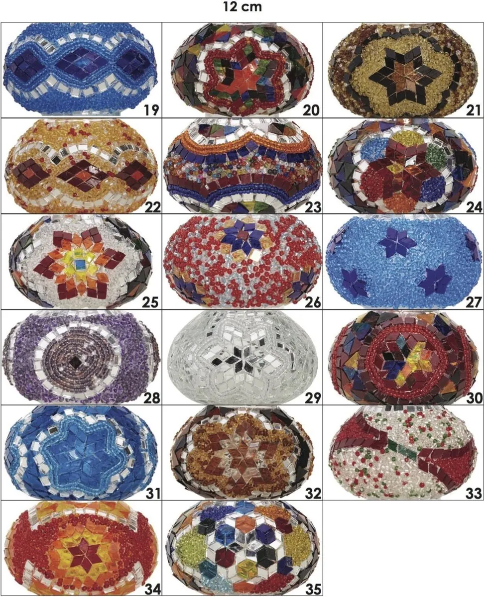 Turkish Moroccan Mosaic Glass Chandelier Lights - Image 4