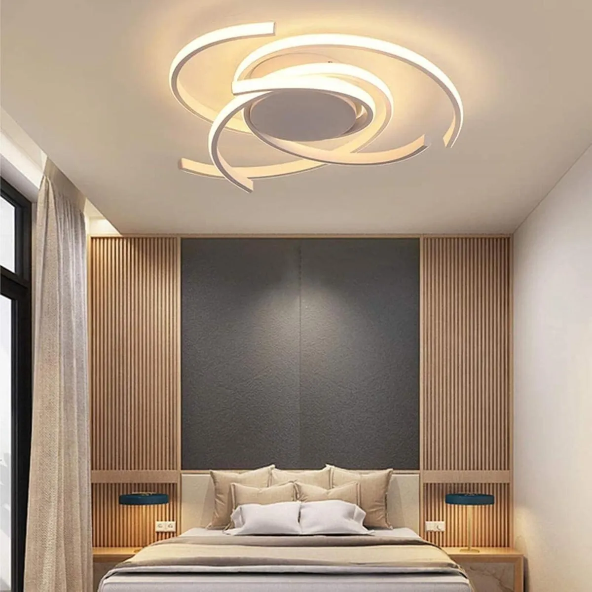 Modern LED Dimmable Ceiling Light with Remote - Image 2