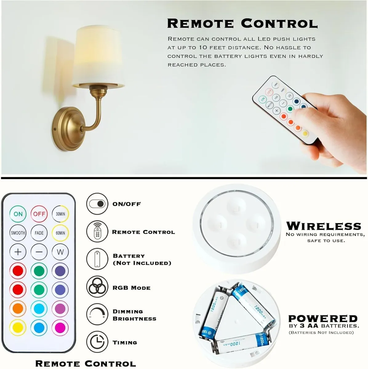 Vintage Gooseneck Battery Operated Wall Sconce - Image 2