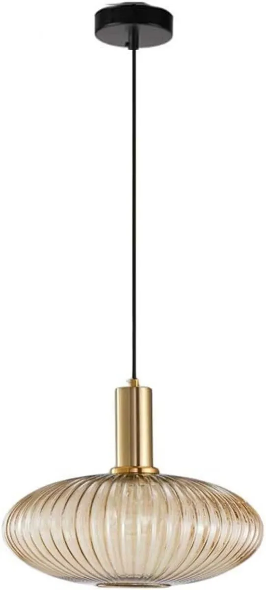 Modern Chandelier Light Gold Copper Pendant - Image 1