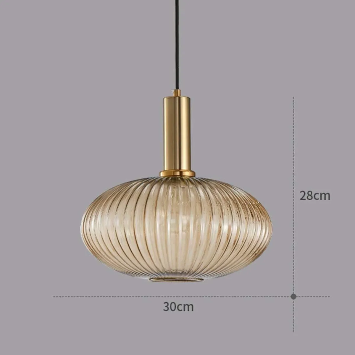 Modern Chandelier Light Gold Copper Pendant - Image 3