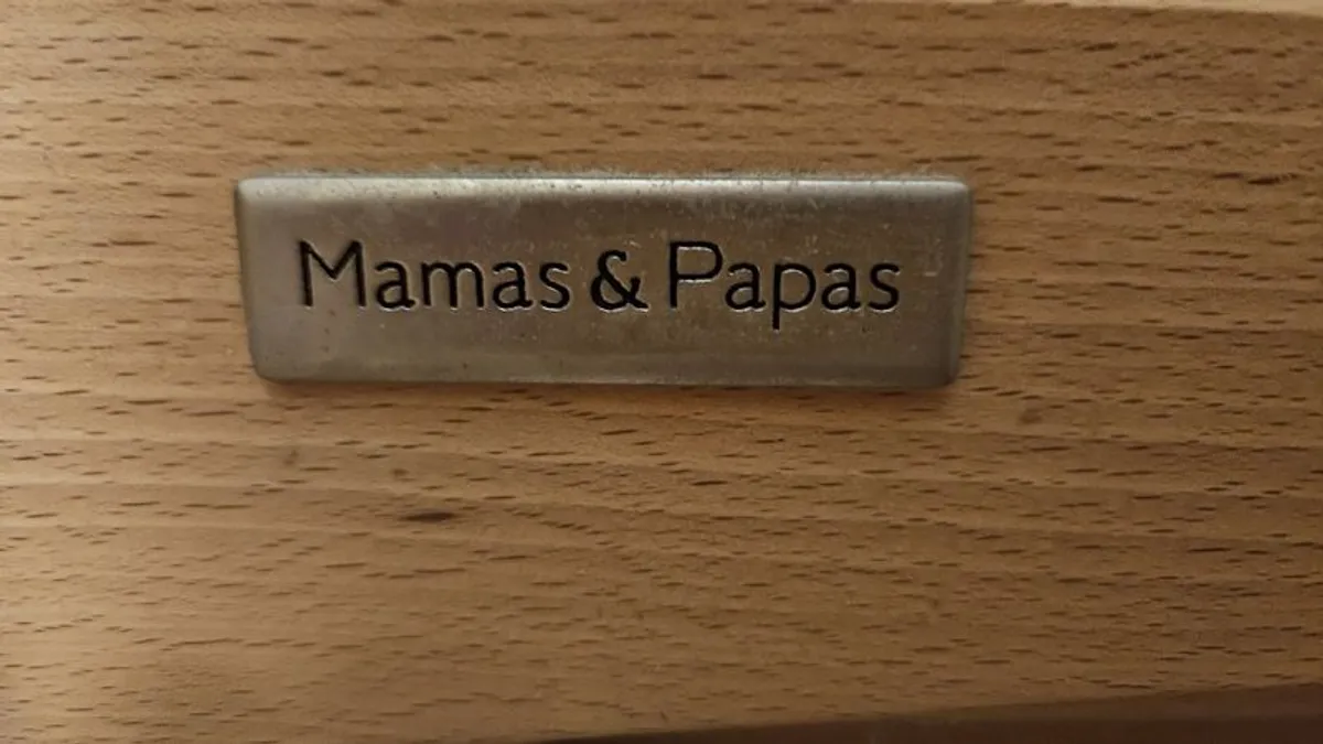 Mamas & Papas - baby bed and changing table-together - Image 2