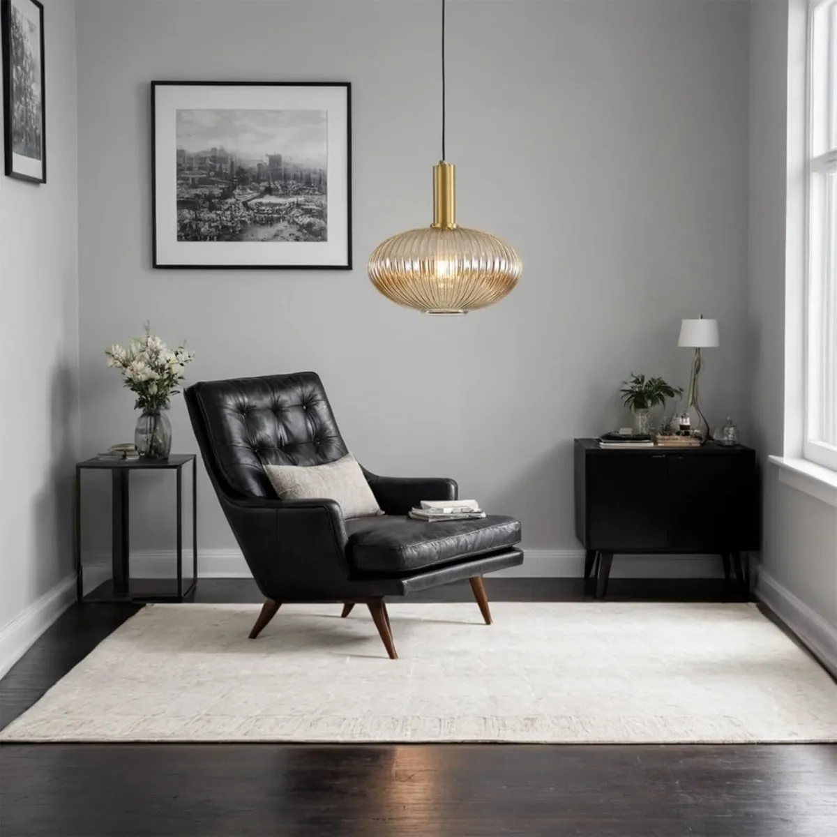 Modern Chandelier Light Gold Copper Pendant - Image 4