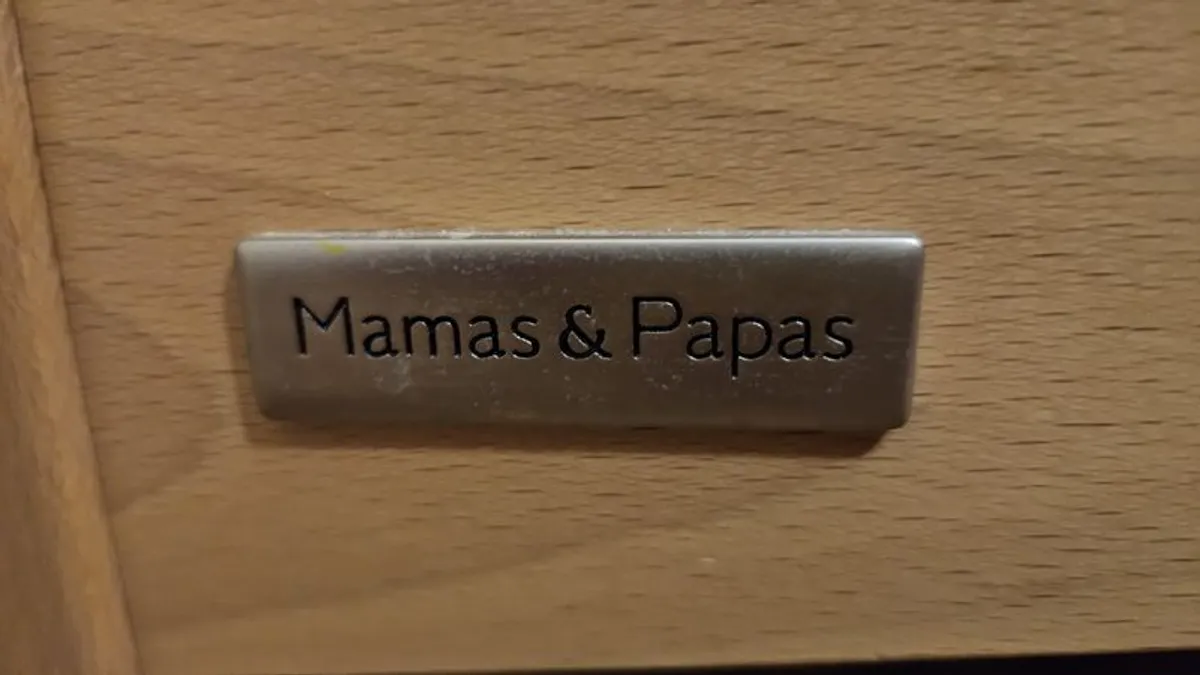 Mamas & Papas - baby bed and changing table-together - Image 4