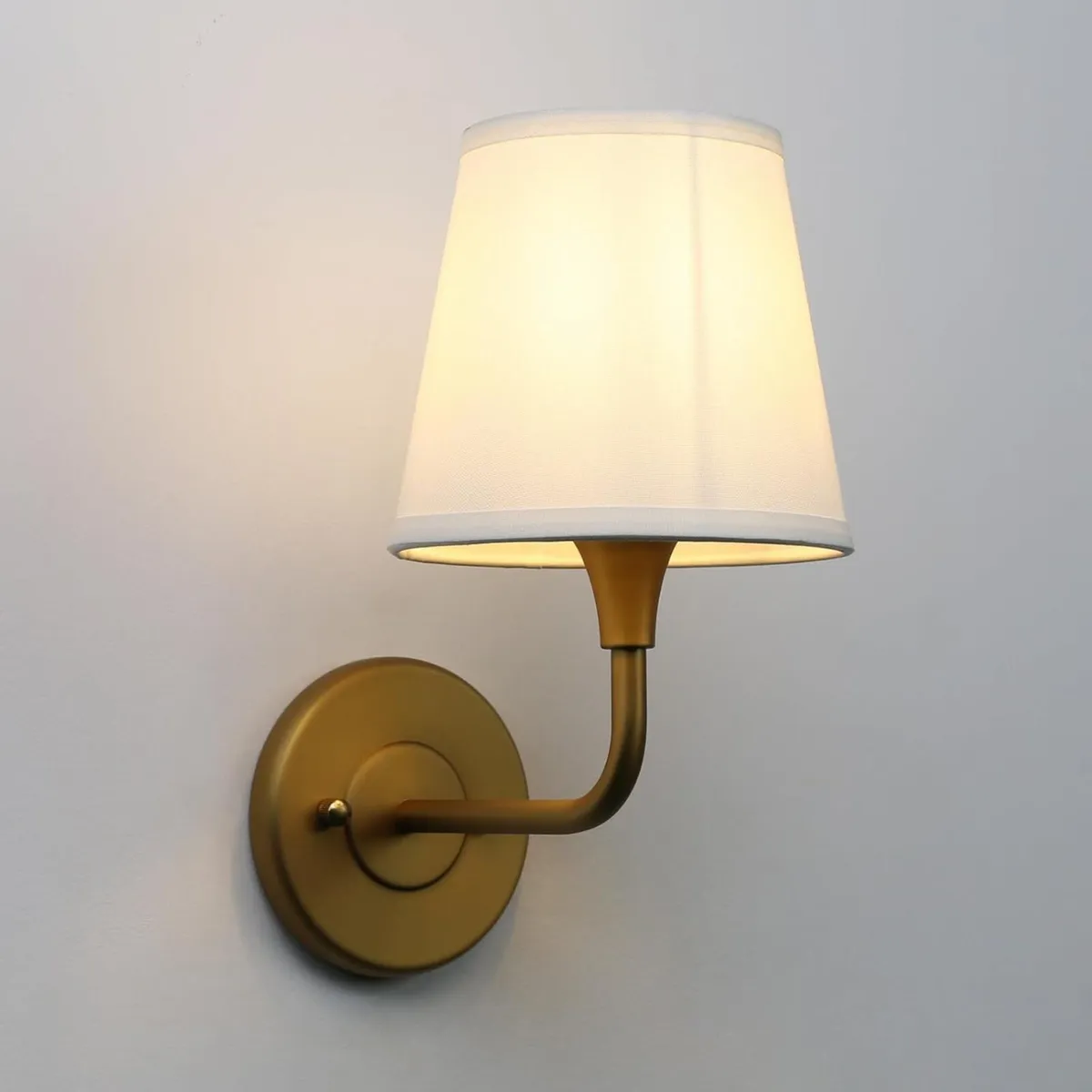 Set of 2 Fabric Wall Light Industrial Sconce with - Image 3