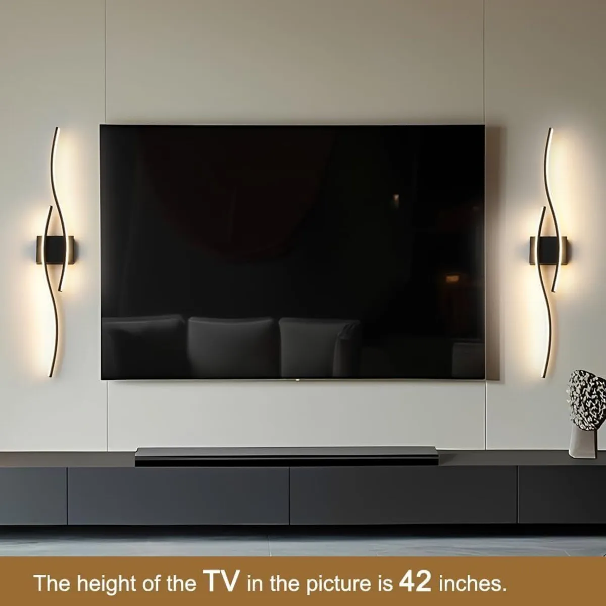 LED Wall Lights Set of 2 Dimmable Hardwired - Image 2