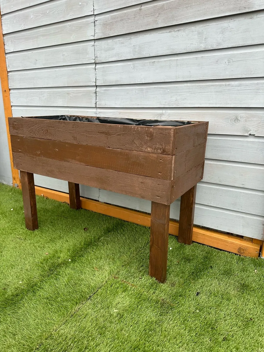 Handmade Raised Garden Planter - Image 1
