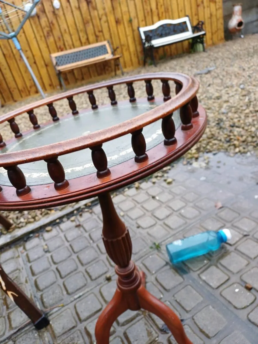 Vintage Mahogany Side Table - Image 2