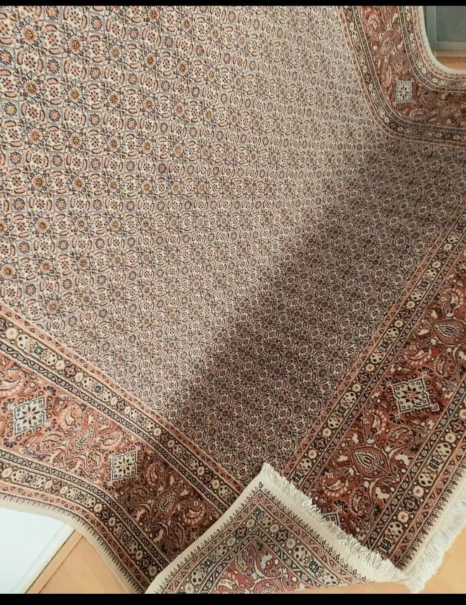 Large Squarish Perser Moud Hand Knotted Rug - Image 2