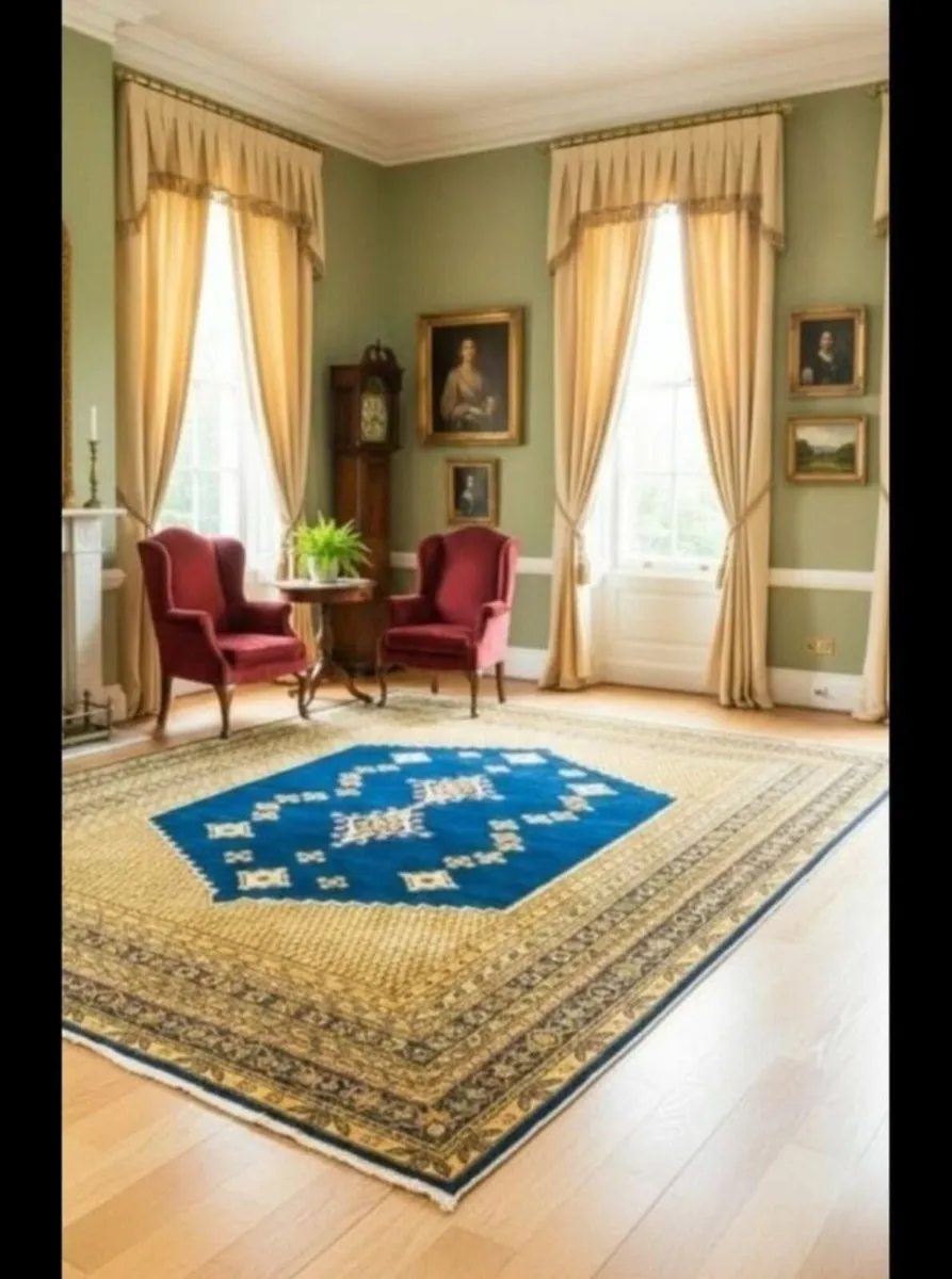 Mid Century XL 360cm x 250cm Oriental Carpet - Image 1