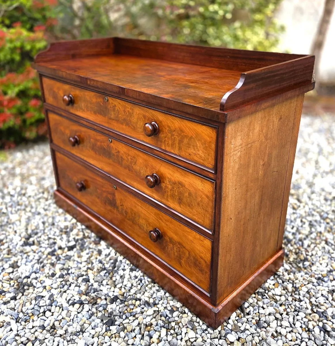 Victorian Gallery Back Chest- Circa 1860 - Image 3