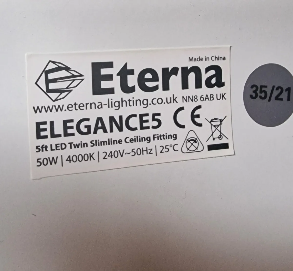 Twin LED Ceiling Lights. 5ft. 50w - Image 3