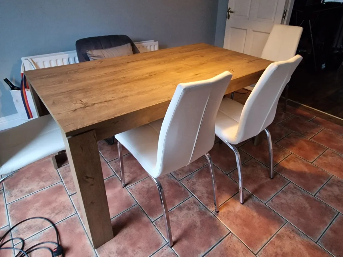 Dining table+4 chairs set - Image 2