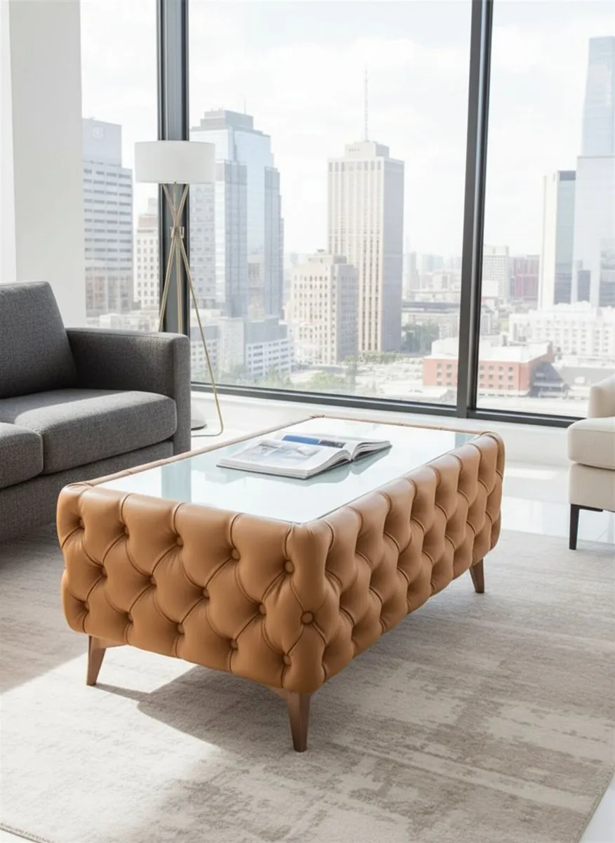 Chester Lux Premium Coffee Table 123 cm - Image 3