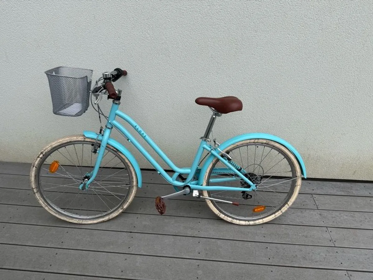 Elops Kids City Bike - Mint Green - Image 1