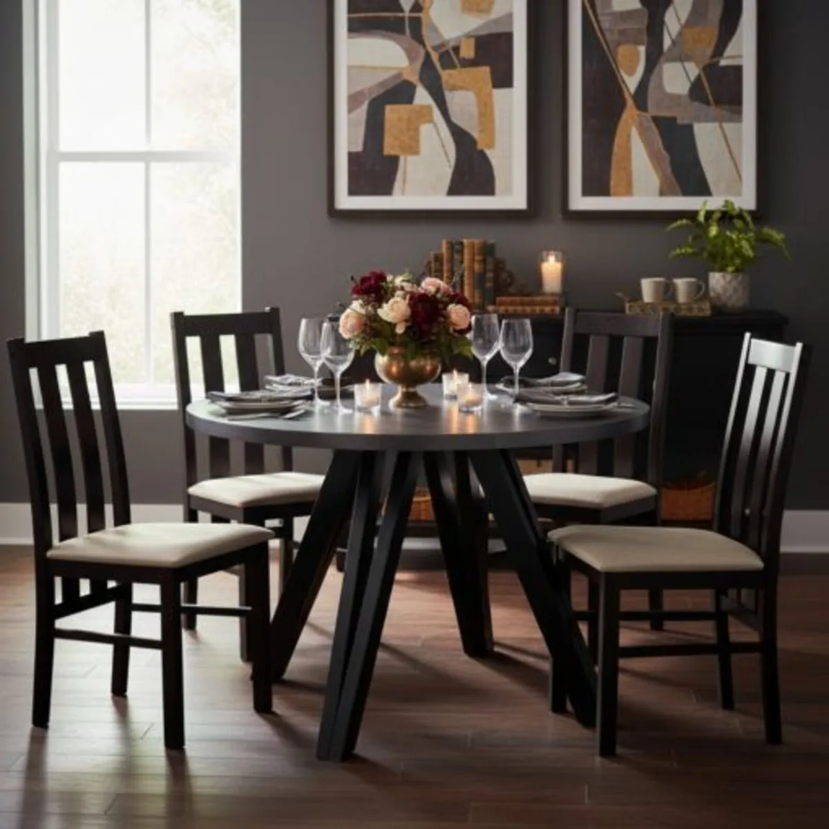 Marco Modern Extendable Round Dining Table 100-140 - Image 3