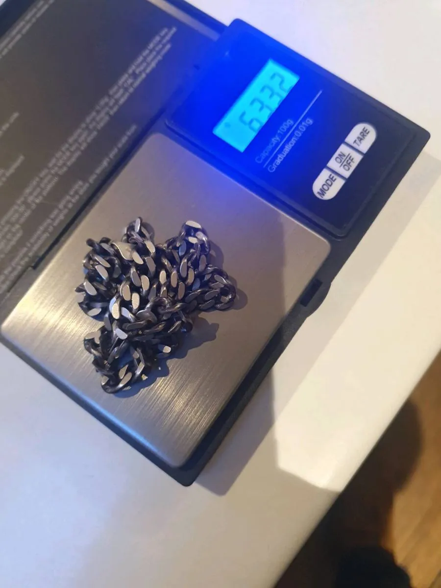 Silver necklace chain - Image 3