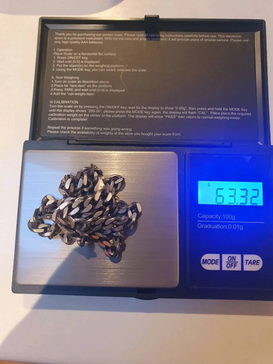 Silver necklace chain - Image 4