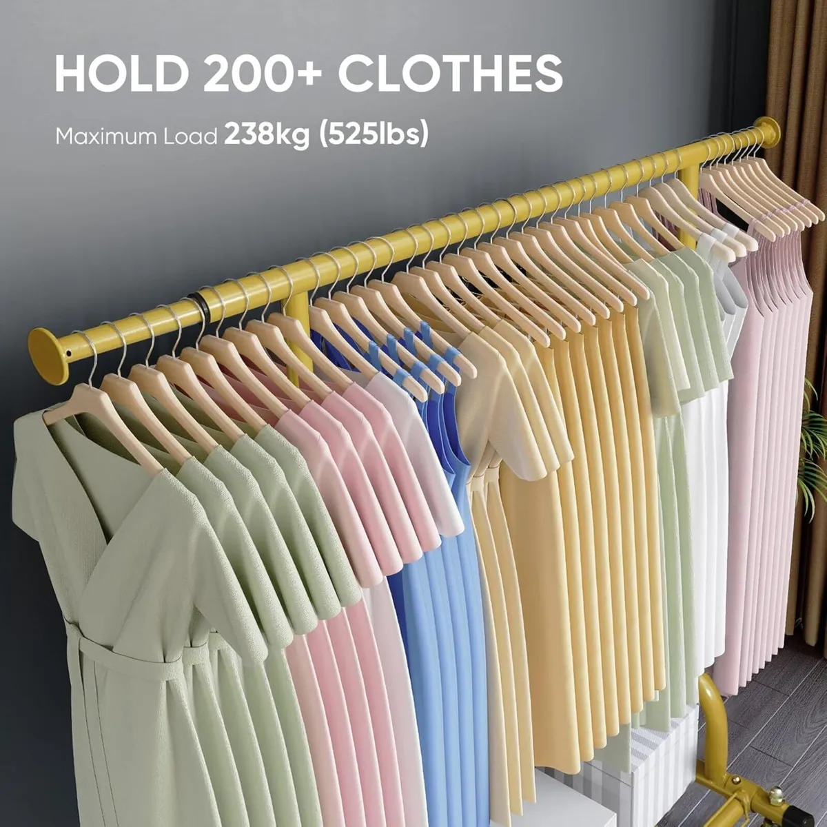 Heavy Duty Clothes Rail 238kg (525lbs) Capacity - Image 3