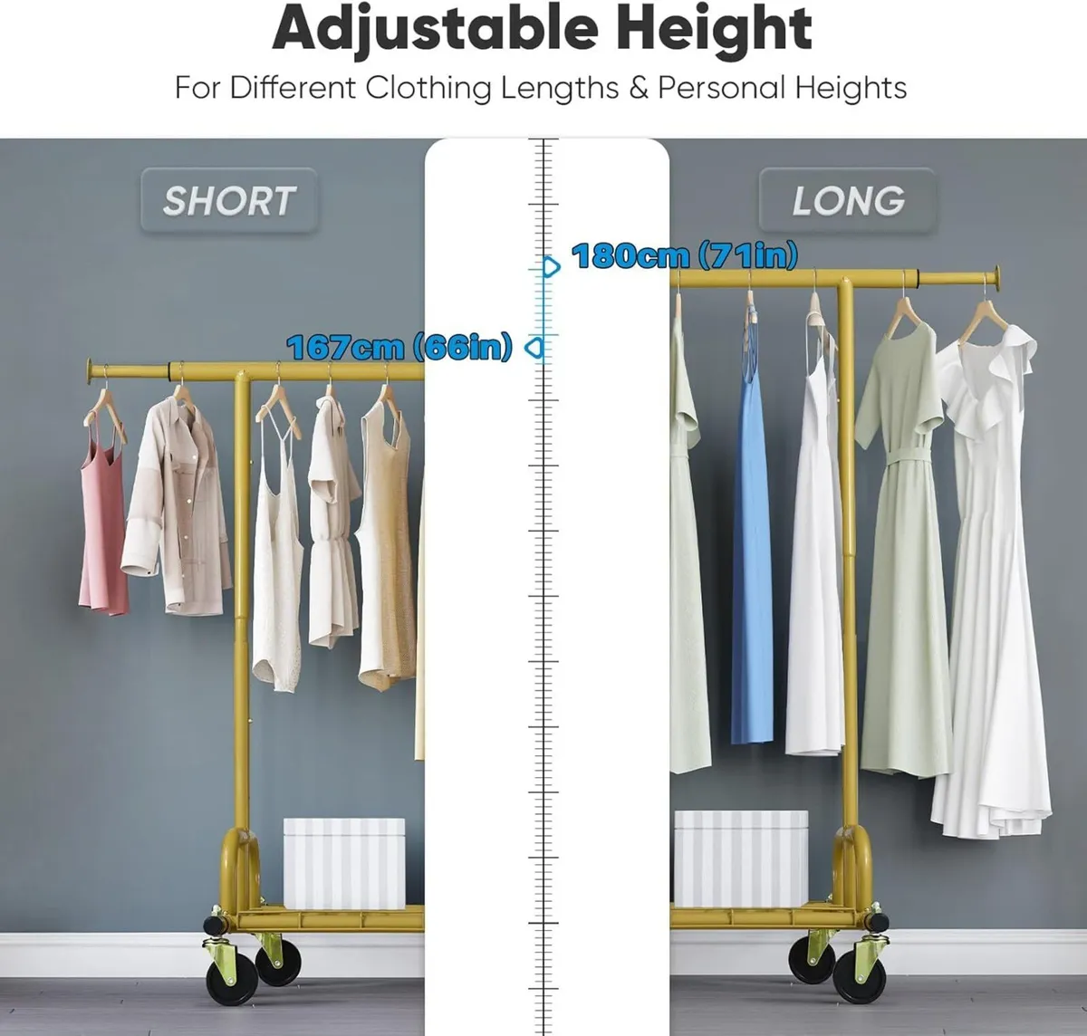 Heavy Duty Clothes Rail 238kg (525lbs) Capacity - Image 4
