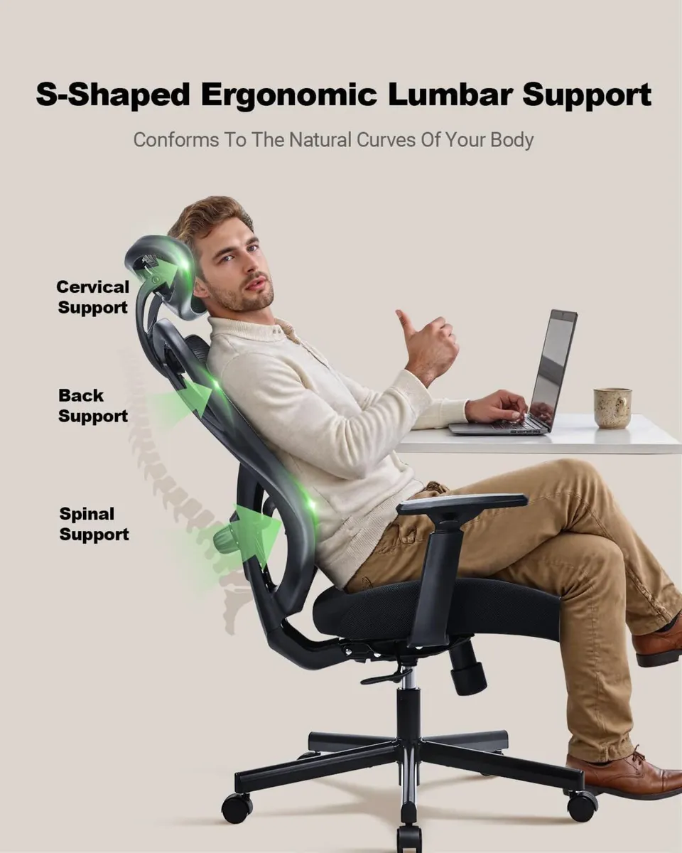 Ergonomic Office Chair High Back Mesh Computer - Image 4