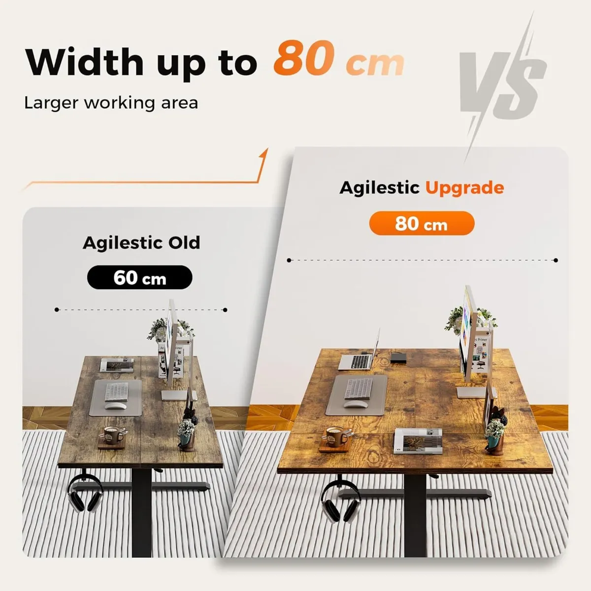 Height-Adjustable Electric Desk 120x80 cm - Image 4