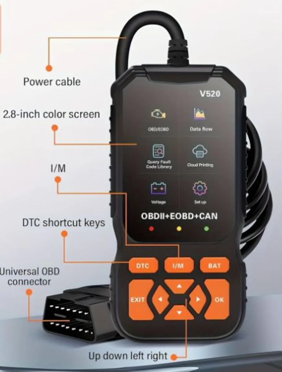 OBD2 Professional Scanner 2026 Great for NCT - Image 2