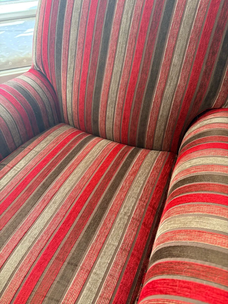 Arm Chair and Footstool - Image 3