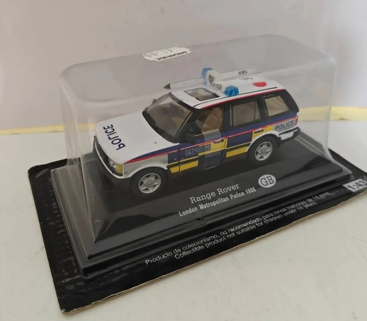 RANGE ROVER POLICE LONDON DIECAST JEEP