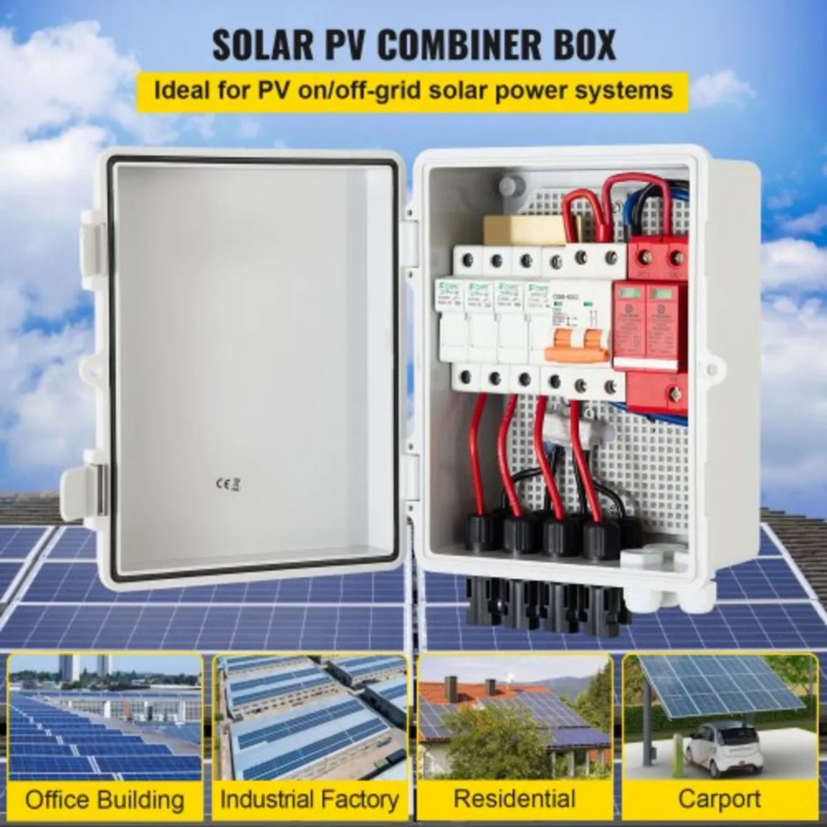 PV Combiner Box, 4 String, Solar Combiner Box with - Image 2