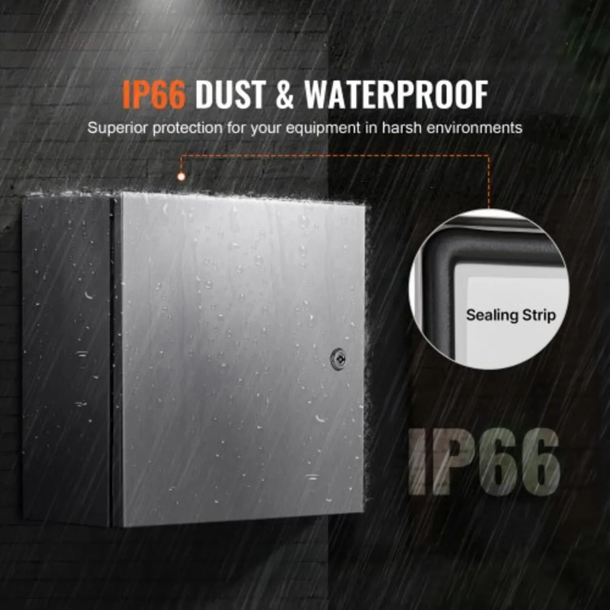 NEMA Stainless Steel Enclosure, 300 x 300 x 200 mm - Image 2