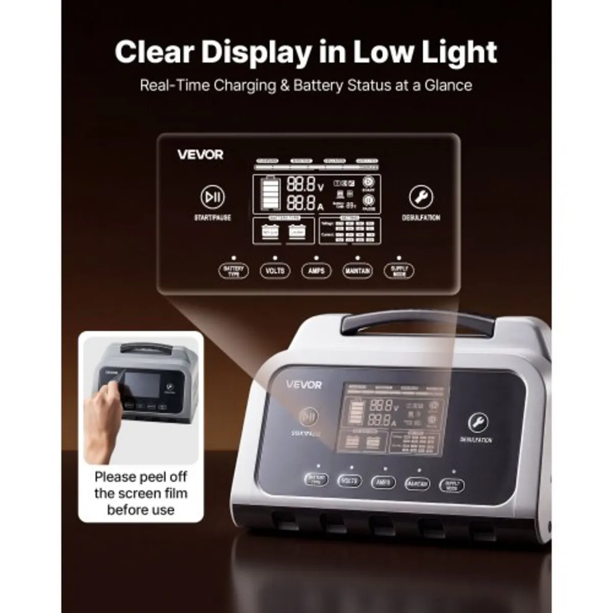 Smart Battery Charger, 25A, 6V 12V 24V Lithium LiF - Image 4