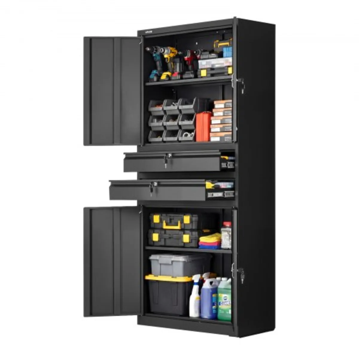 Metal Storage Cabinet, 81.5 kg Shelf Load Capacity - Image 1