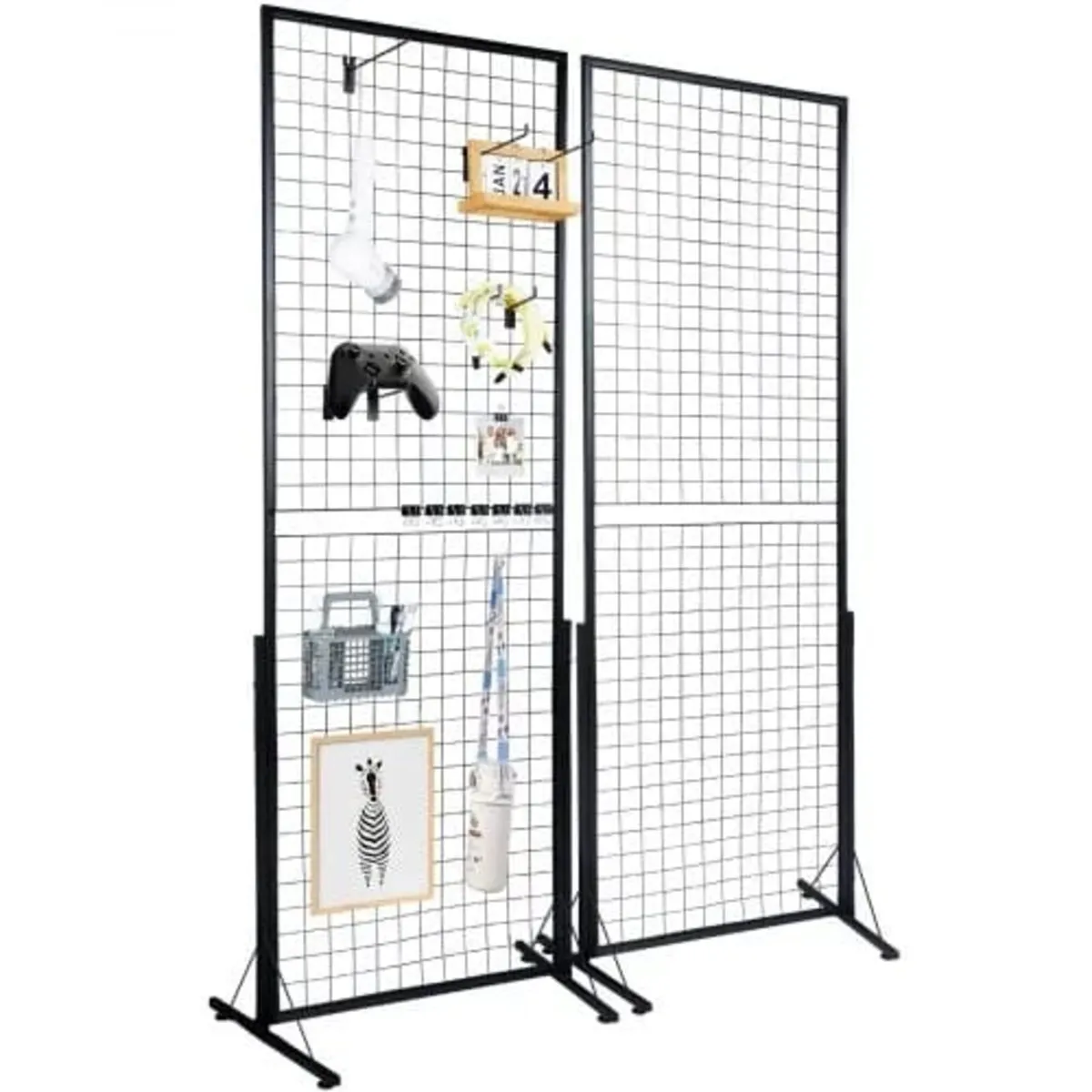 61 x170.7 cm Grid Wall Panels Tower, 2 Packs Wire - Image 1