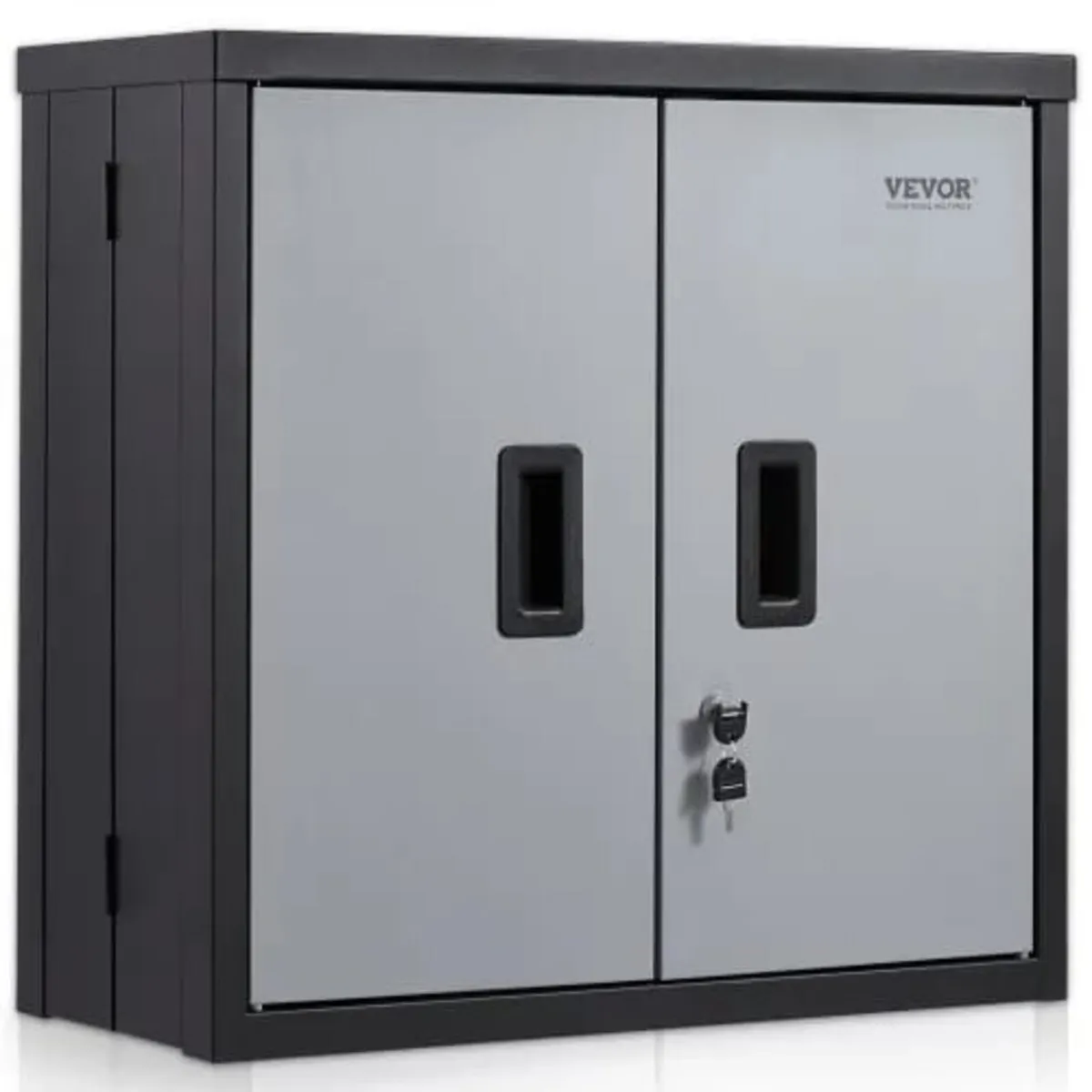 Foldable Wall Cabinet, Metal Garage Locker Mounted