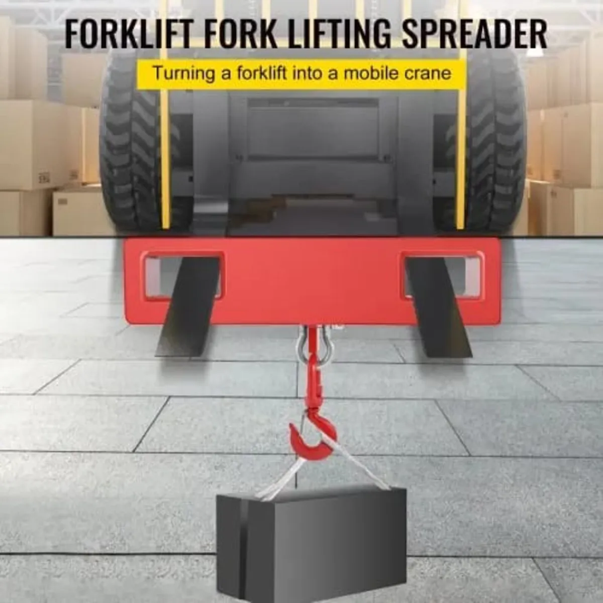 2 Ton Forklift Lifting Hook 4000 LBS/2000KG Capaci - Image 2