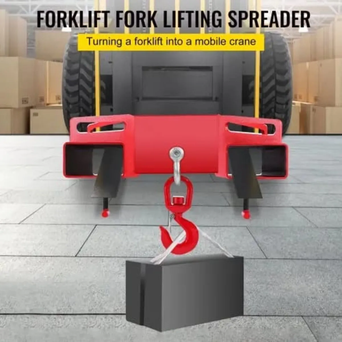 3 Ton Forklift Lifting Hook 6000 LBS/3000KG Capaci - Image 2