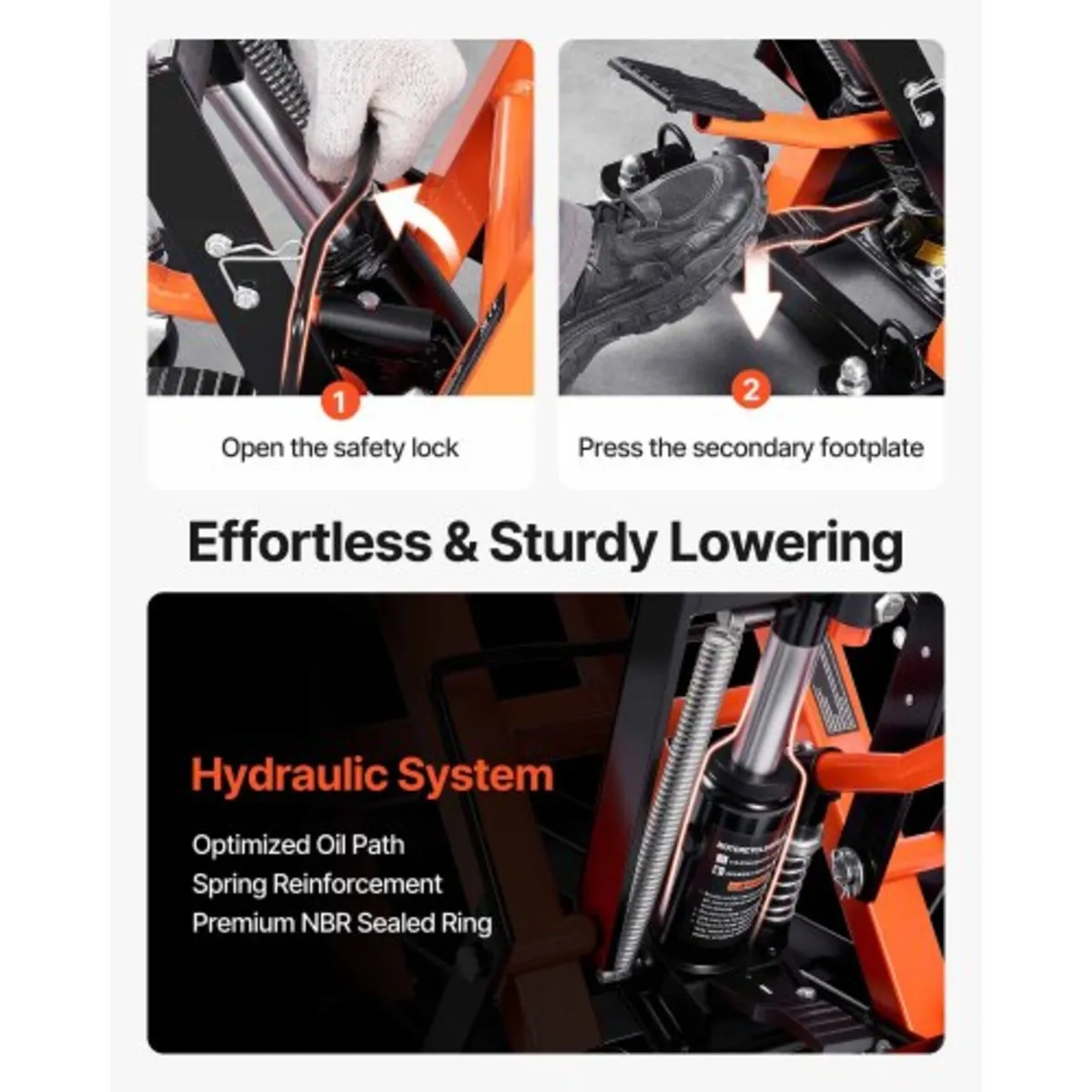 Motorcycle Hydraulic Pump Jack 680.4 kg ATV Dirt B - Image 3