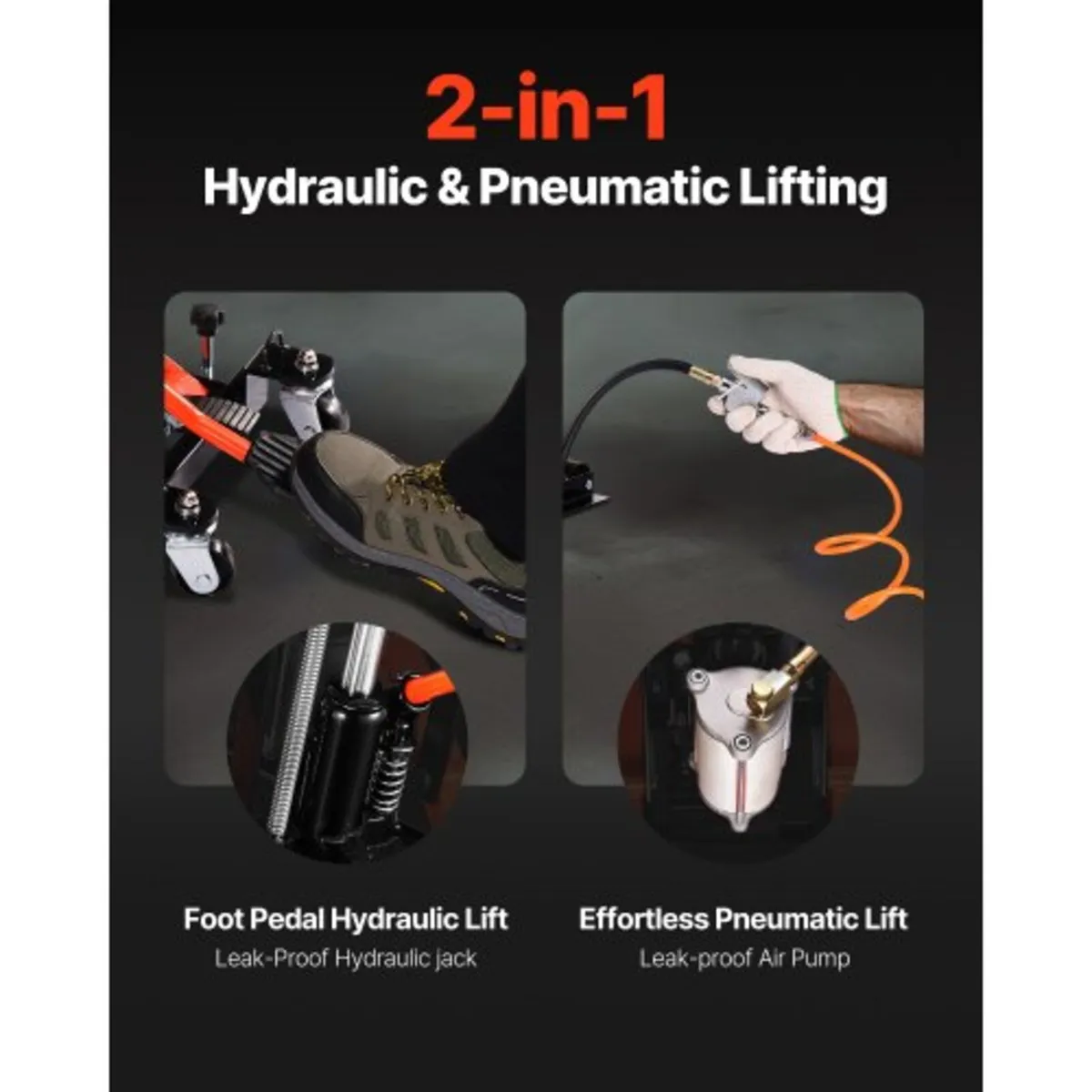 Motorcycle Lift, 1500lbs Weight Capacity, Hydrauli - Image 3