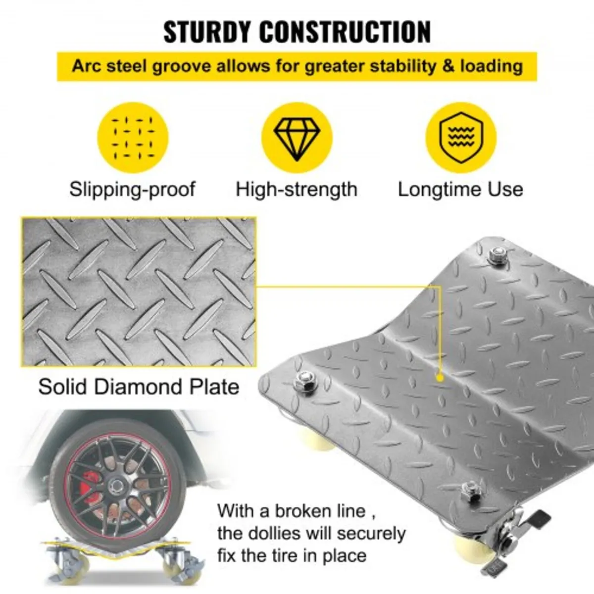 Vehicle Positioning Wheel Dollies - 680Kg Per Doll - Image 3