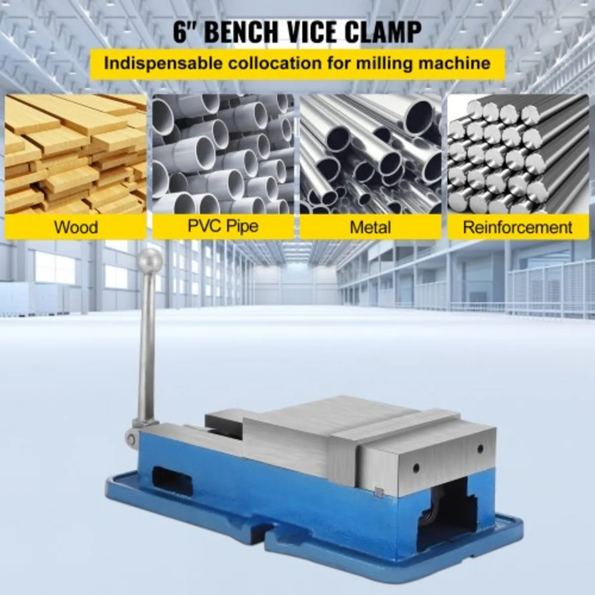 15.2 cm Powerful Precise Clamping Vice, 26.9 kg Vi - Image 2