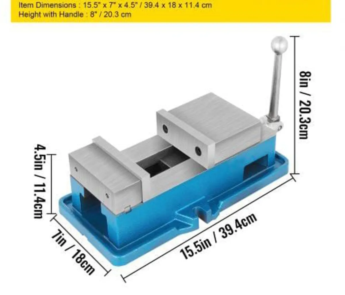 5" Super-Lock Vise For NC/CNC Machines Bench Clamp - Image 4