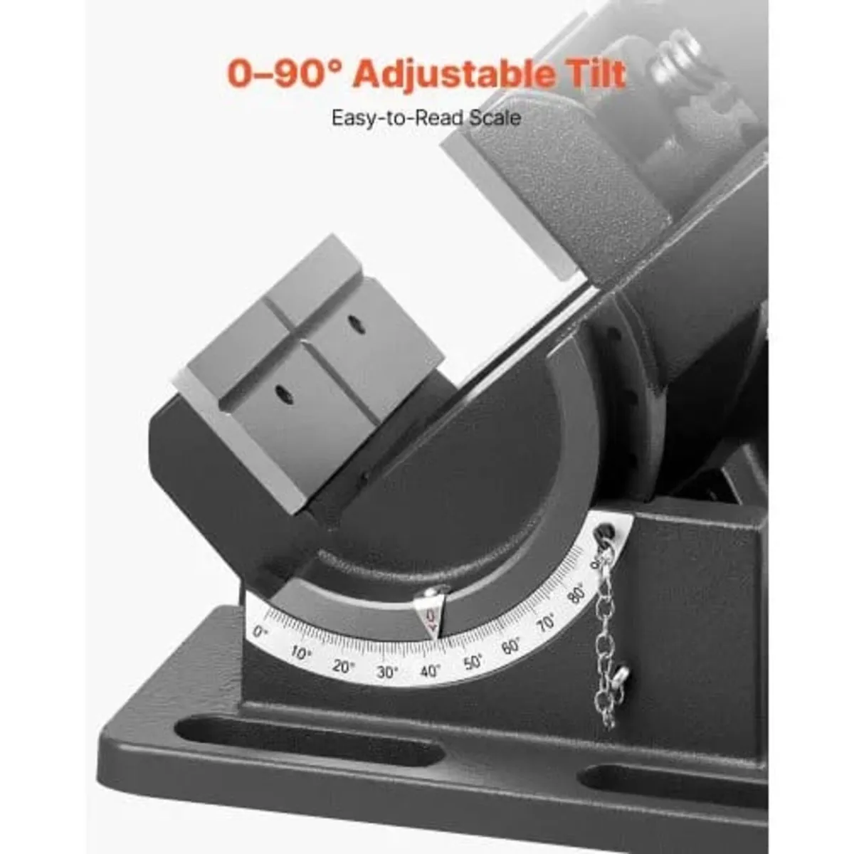 Tilting Vise, 4.25 Inch Jaw Width, Portable Drill - Image 3