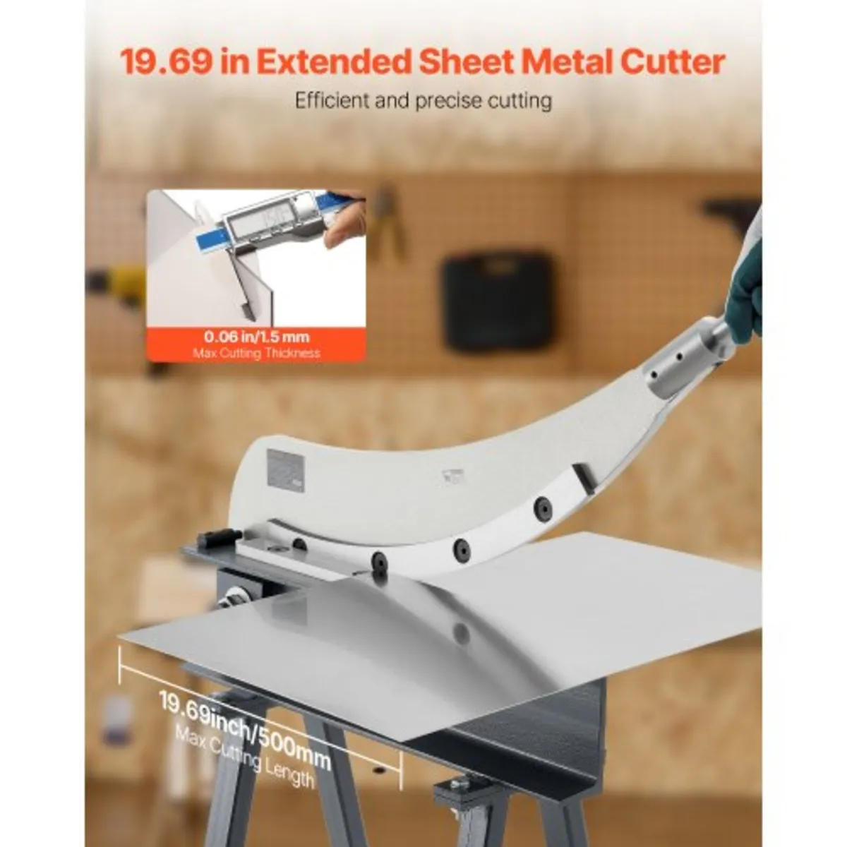 Guillotine Shear, 500 mm Bed Width Benchtop Cutter - Image 3