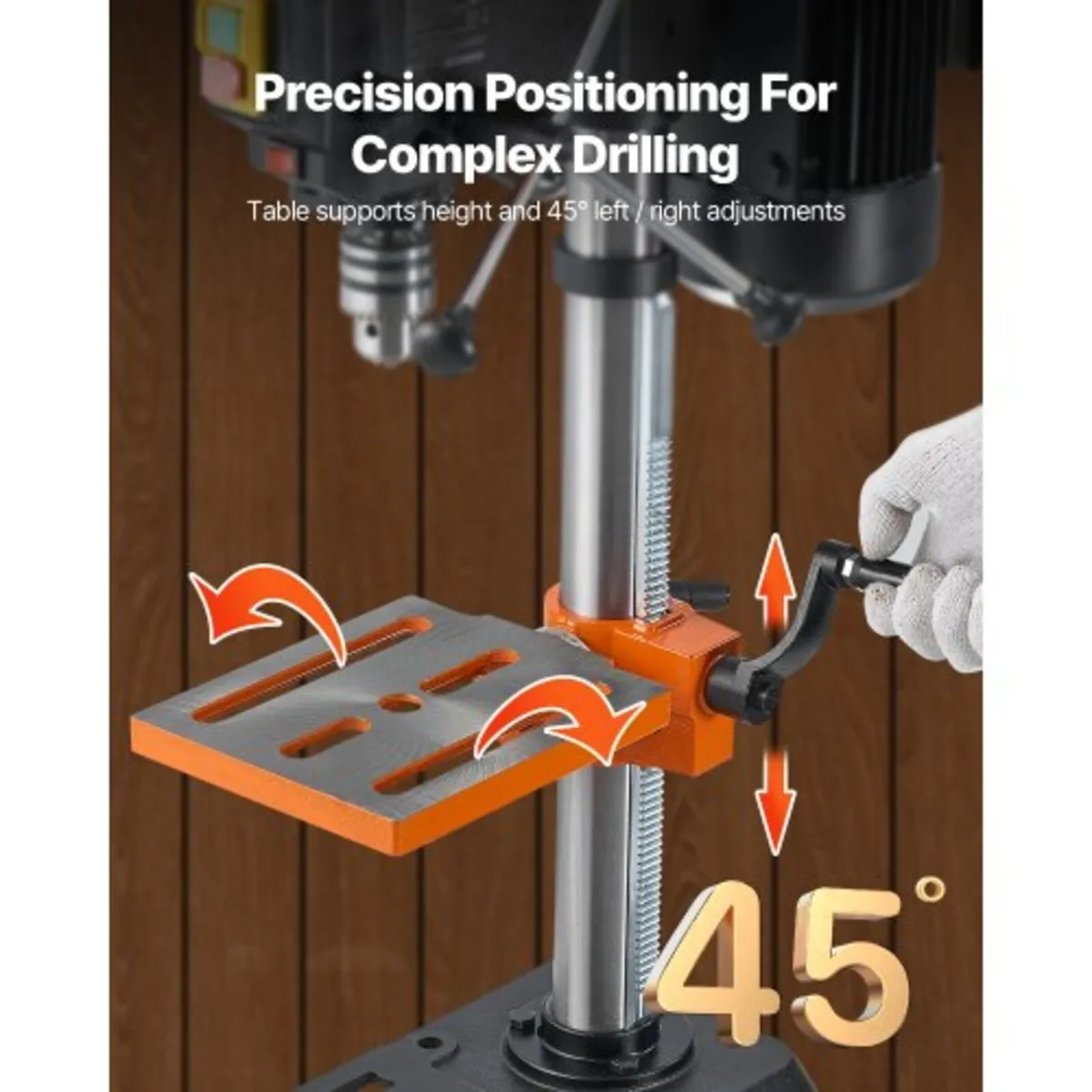 254 mm Benchtop Drill Press, 550W Induction Motor, - Image 4