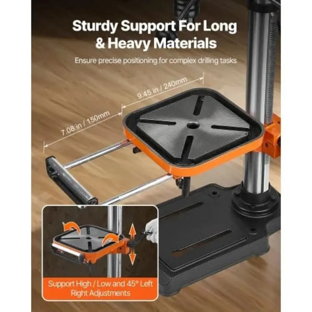 203.2mm Benchtop Drill Press, 500W Induction Motor - Image 3