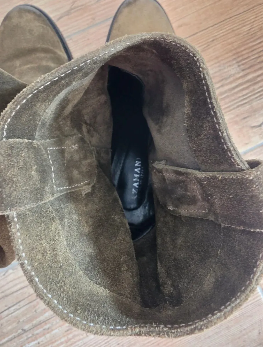 Lazamani cowboy/biker ankle boots size 6/39 - Image 3