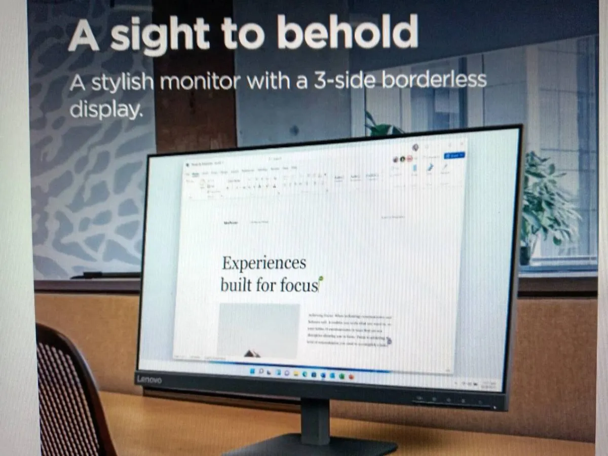 Monitors LENOVO 24"NEW+DELL 21.5 INCH - Image 3