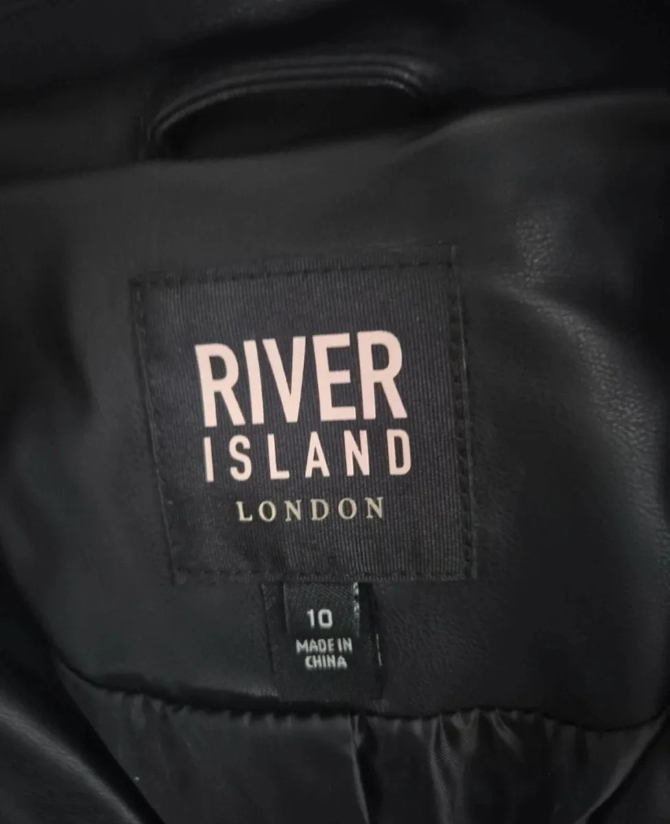 River Island oversized PU jacket biker jacket - Image 4